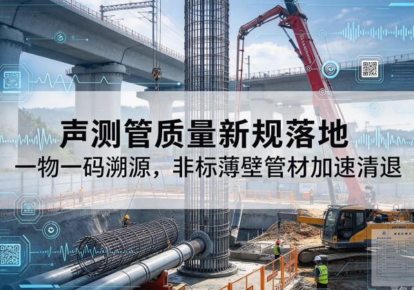 彝良声测管质量新规落地，一物一码溯源，非标薄壁管材加速清退